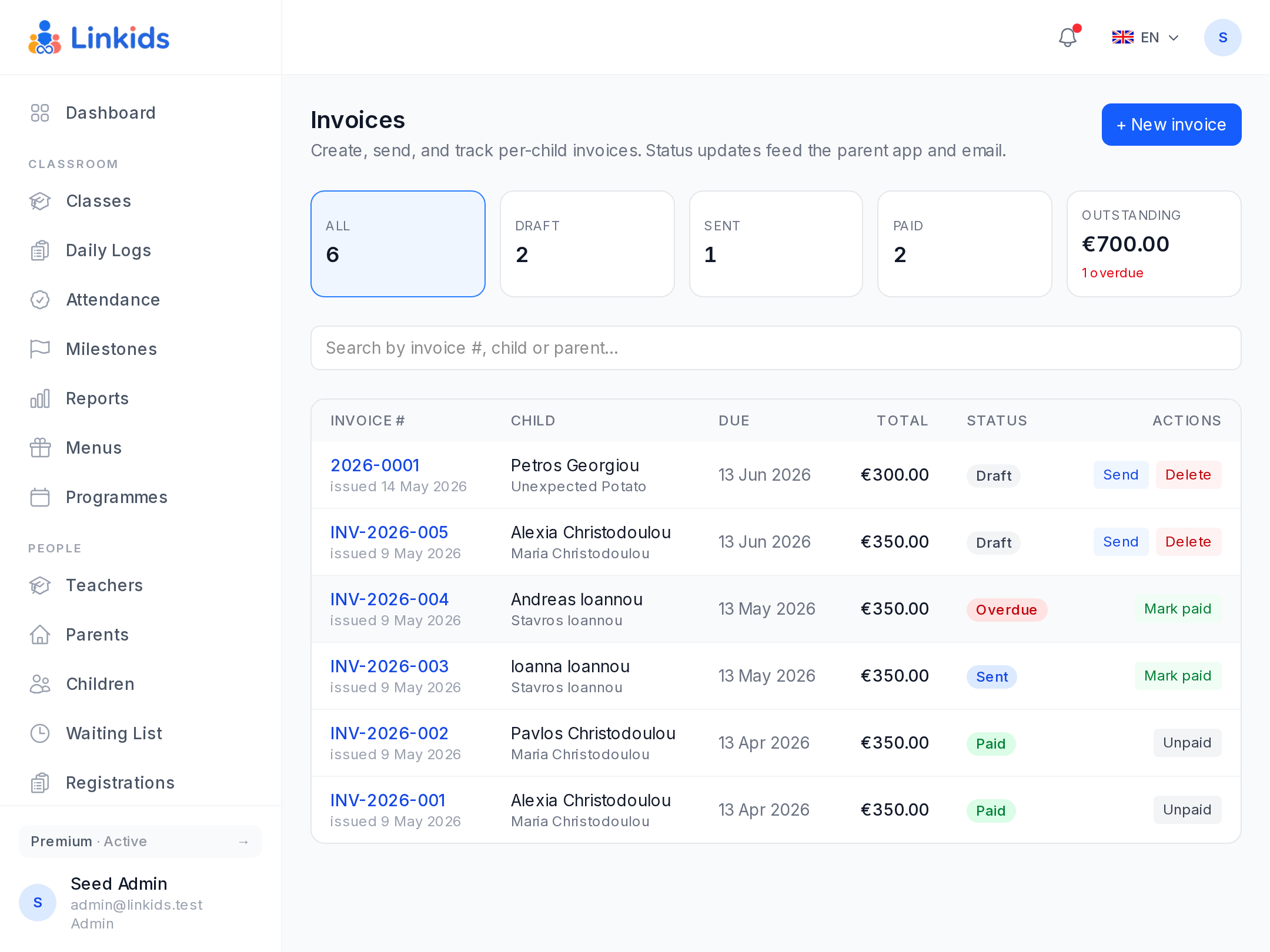 Invoicing